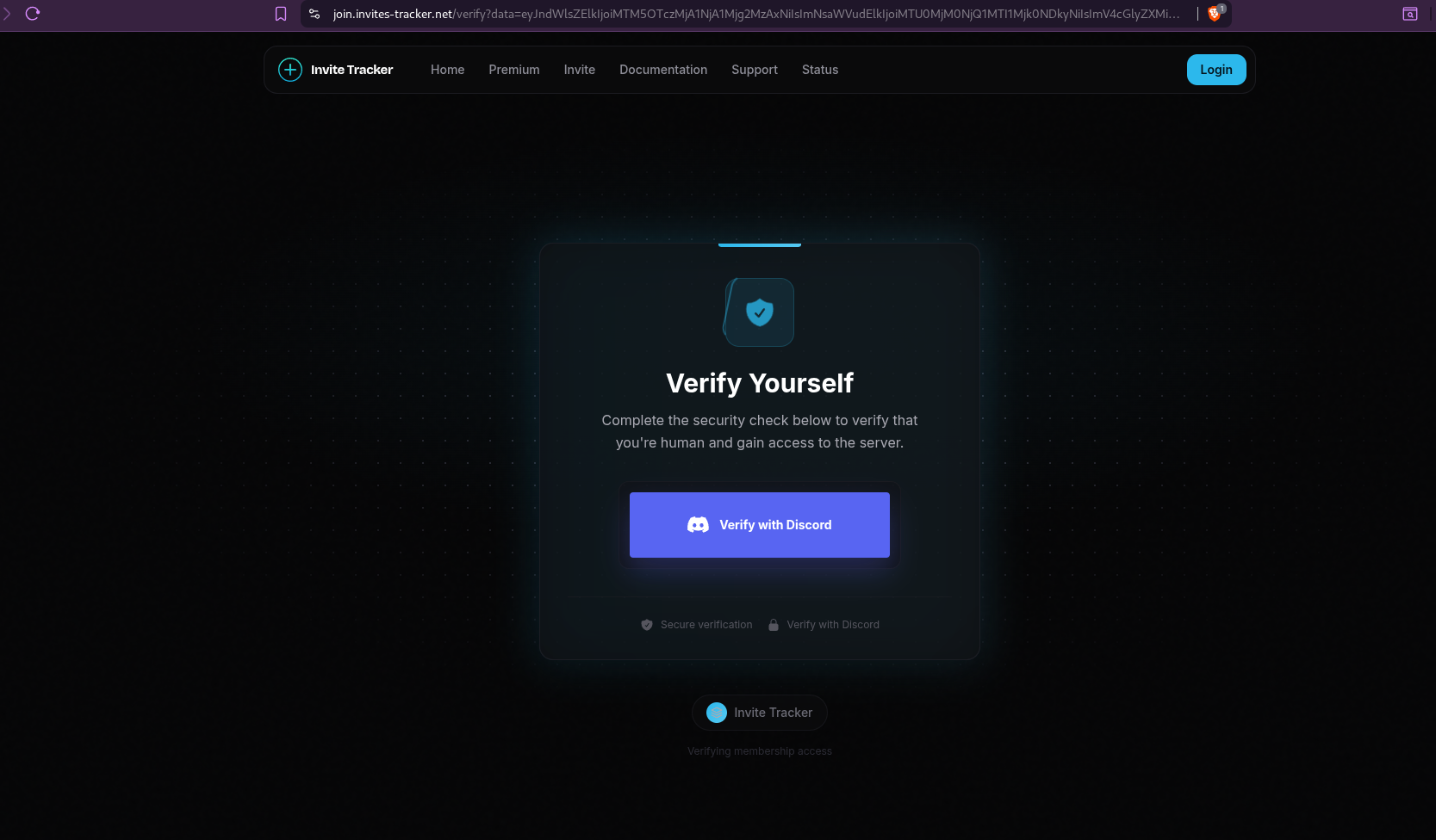 Scam website screenshot